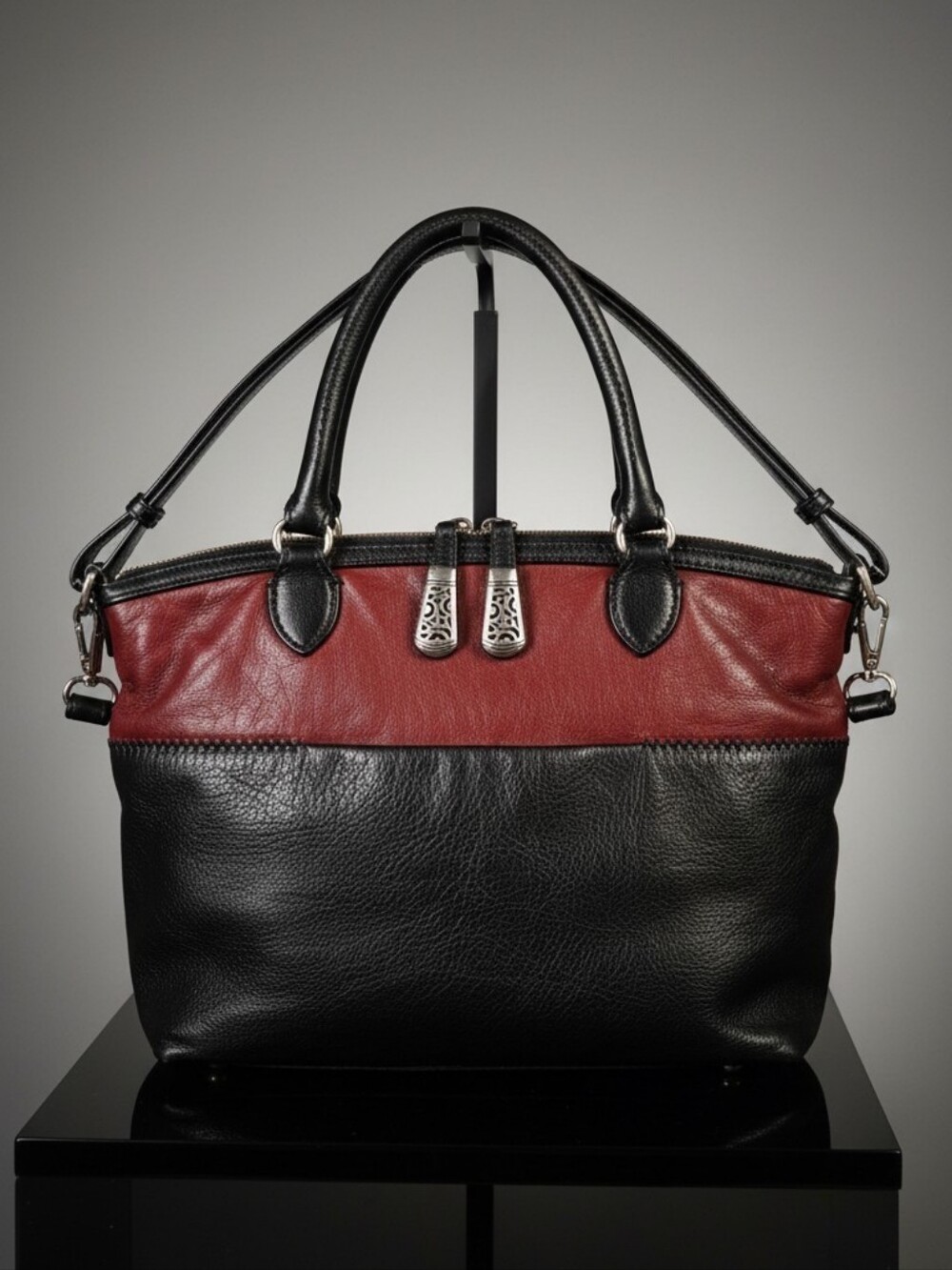 Brighton Carley Vintage Two Tone Satchel